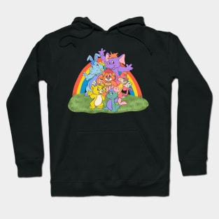 Vintage 80s Wuzzles Rainbows Garden Hoodie